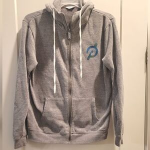 Mens Grey Peloton Zip Hoodie Size M Preowned